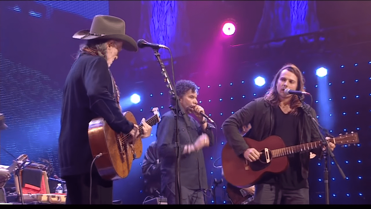 WIllie Nelson and Son Lukas