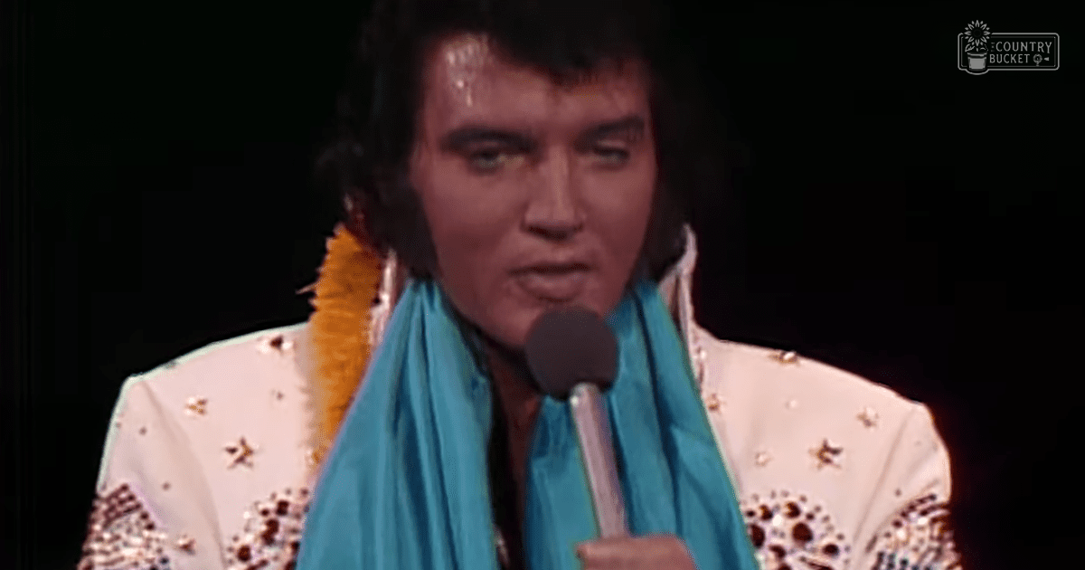 An adult male performer in a stage setting wearing a white jacket with star patterns and sequins from the 1960s-70s, accessorized with a blue scarf and yellow feather boa.