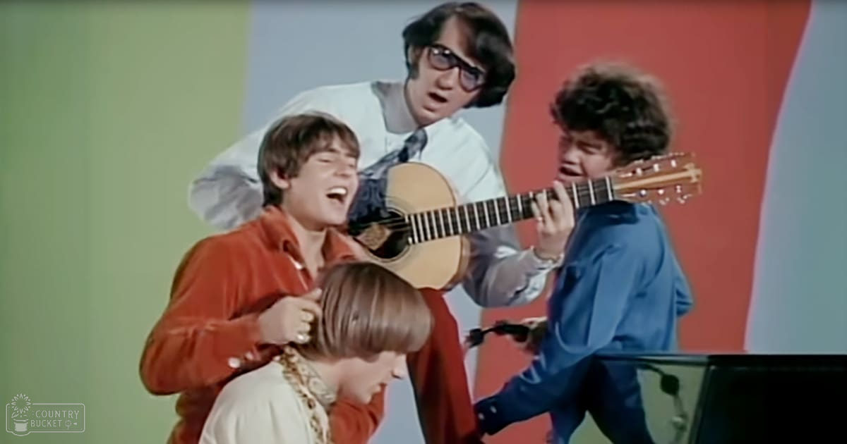 Young adults performing music in a brightly lit studio with colorful panels, casual attire suggesting a relaxed performance setting.