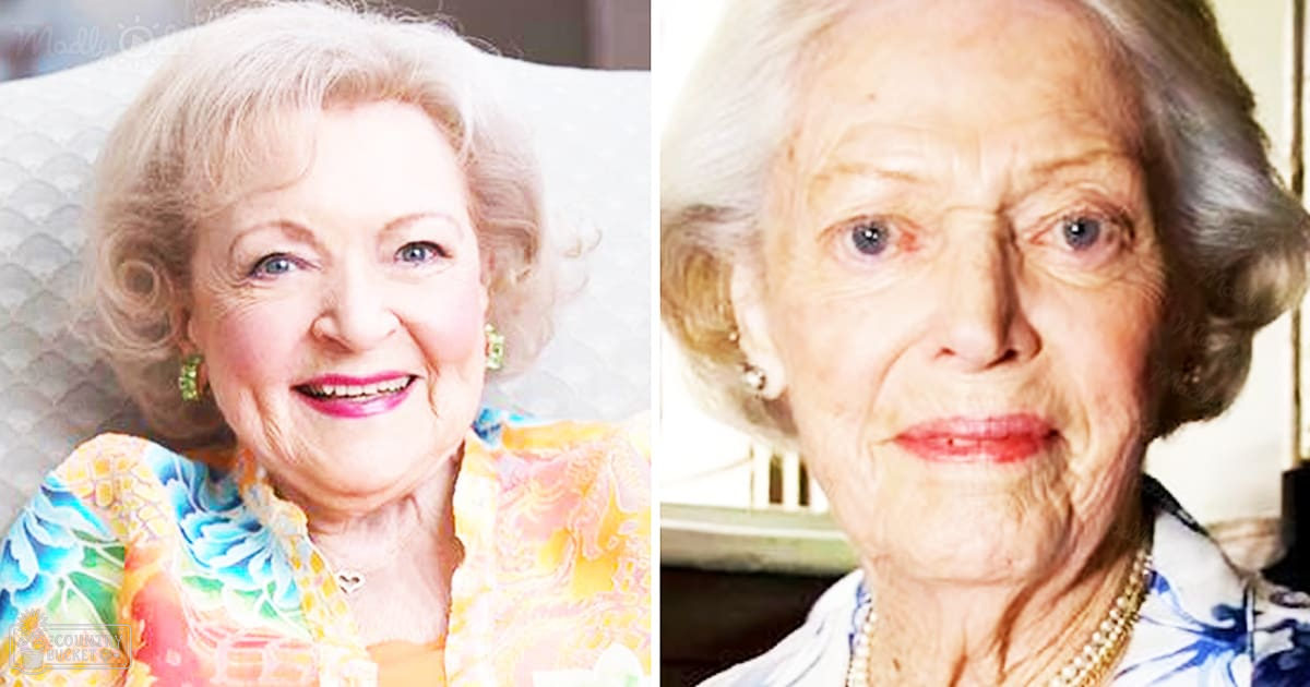 An older adult female in a home setting, wearing a colorful floral blouse with green earrings and another woman nearby in a white floral blouse with a pearl necklace. Soft natural light illuminates the scene.