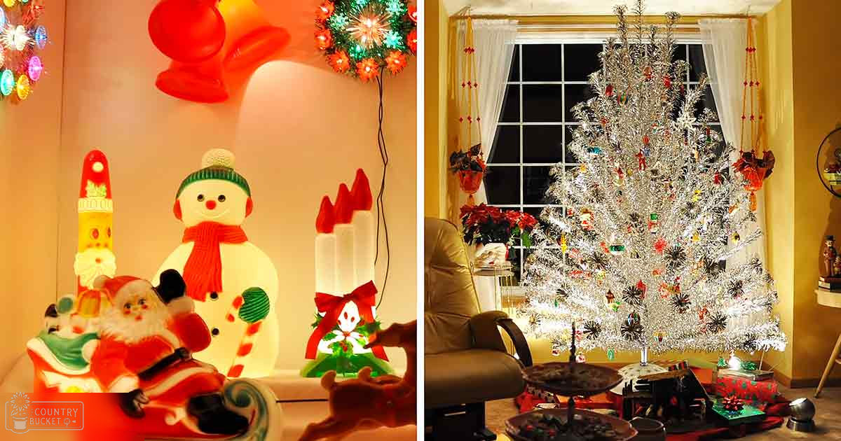 Indoor winter scene with holiday decorations including a snowman figure, Santa Claus figurine on sleigh, decorated Christmas tree, wreaths, and candy canes.