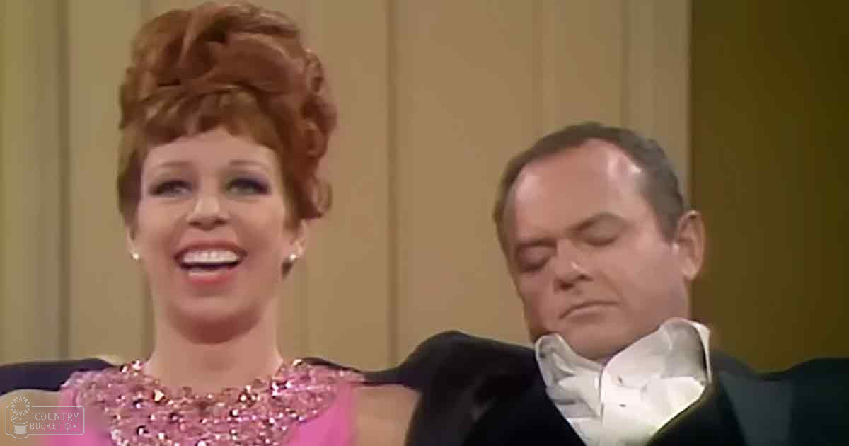 An adult female wearing a pink sequined dress and an adult male in a black tuxedo, suggesting a formal event from the 1960s-70s.