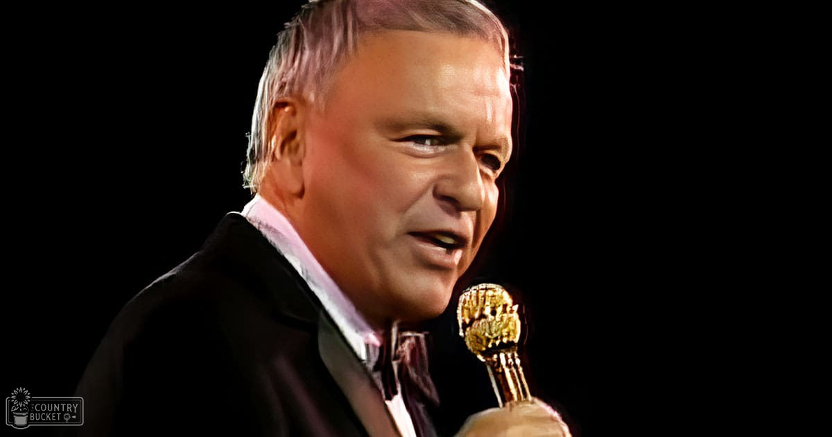 A middle-aged adult male in a formal suit and red bow tie, holding a golden microphone on stage under spotlighting.