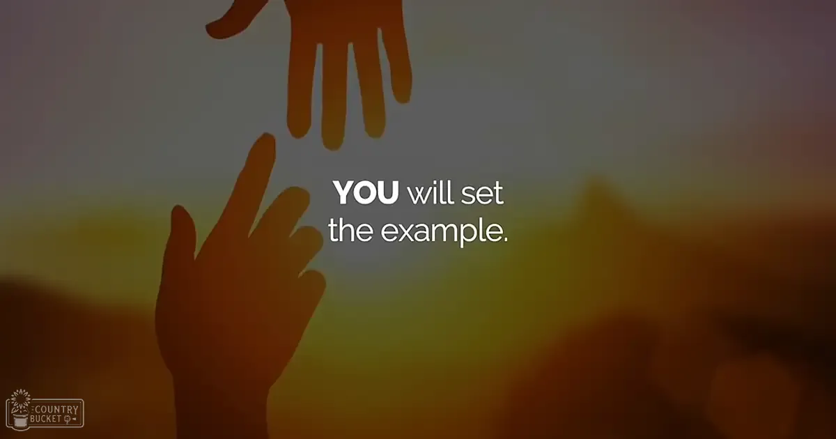 Two hands reaching towards each other against a blurred sunset backdrop with warm orange tones.