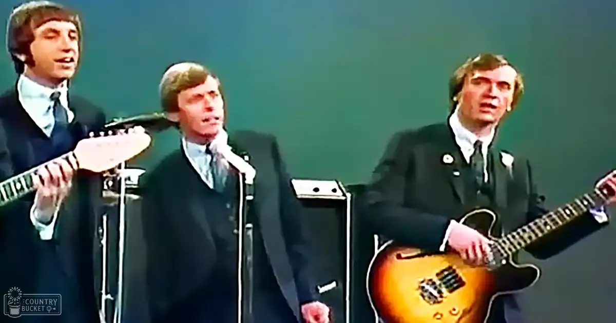 Young adult male musicians performing with microphones and guitars against a simple green screen backdrop under well-lit indoor conditions.