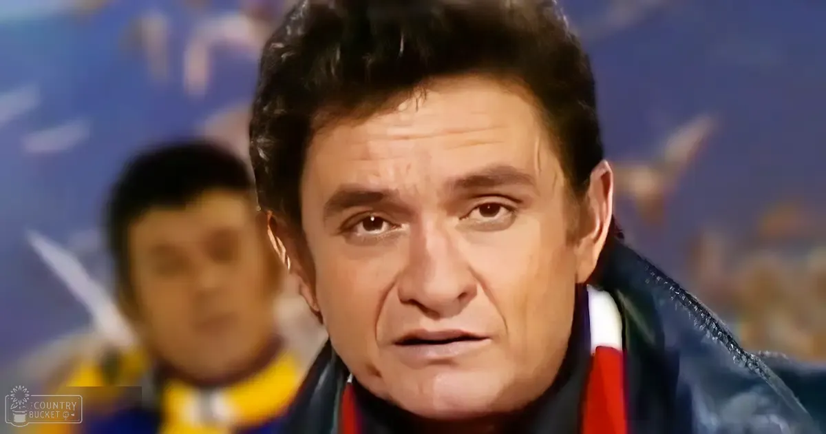An adult male in a studio setting, wearing a dark jacket with red and white accents. A child/teenager is seen in the background wearing a yellow and blue striped shirt.