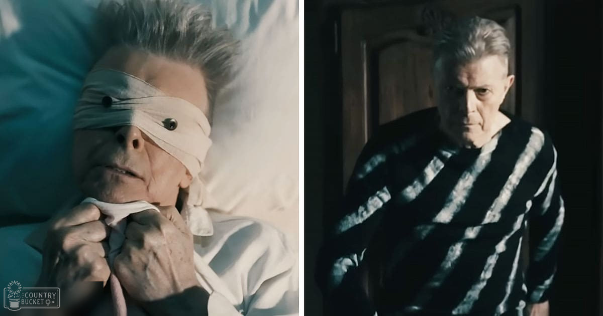 Middle-aged man in two scenes lying on a hospital bed and wearing dark-colored tie-dye shirt with dim lighting indoors at night.