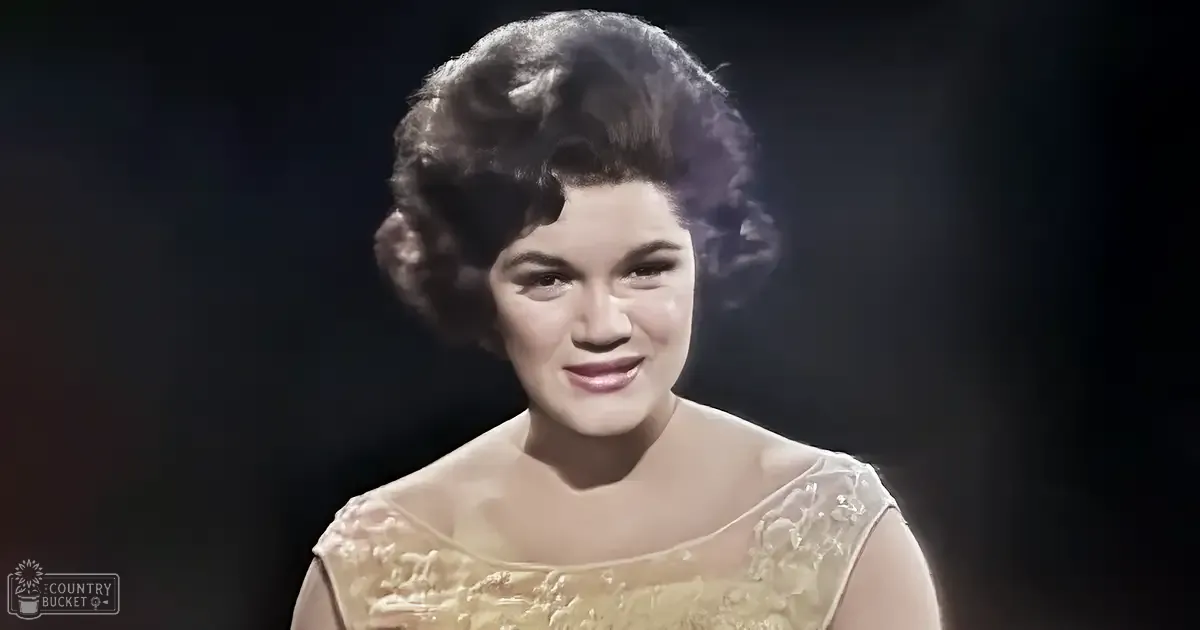 A young adult female wearing an embroidered floral dress with a round neckline, short sleeves, and likely made of cotton, stands indoors under spotlight effect.