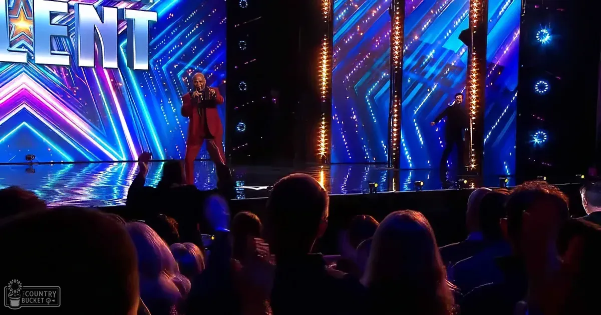 77-year-old singer Mel Day performing on BGT