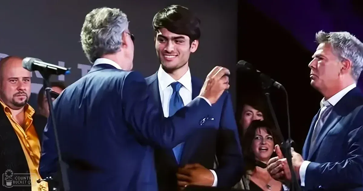 Andrea Bocelli and his son Matteo