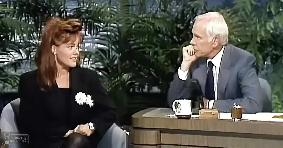 Belinda Carlisle and Johnny Carson