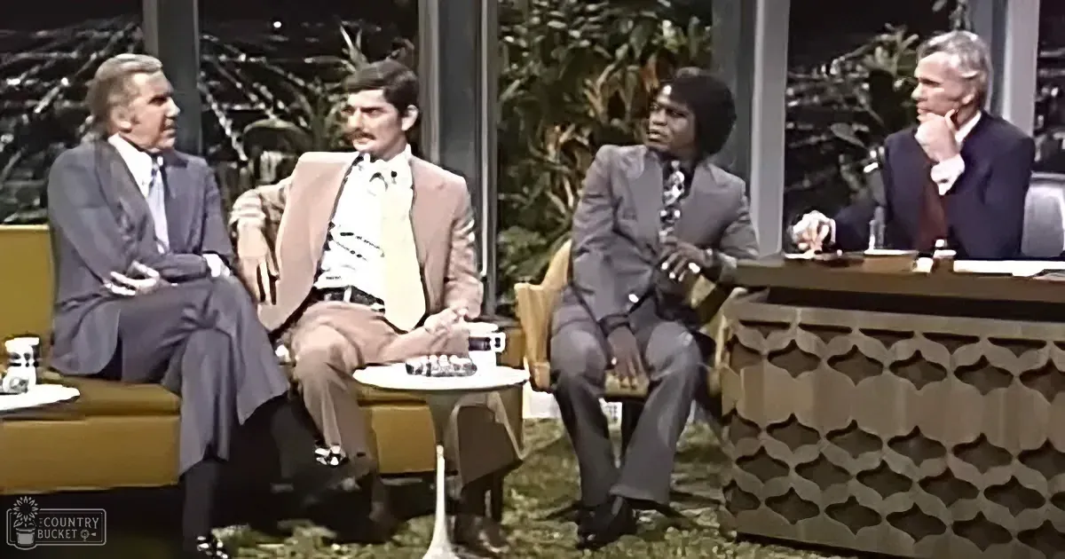 James Brown and Johnny Carson