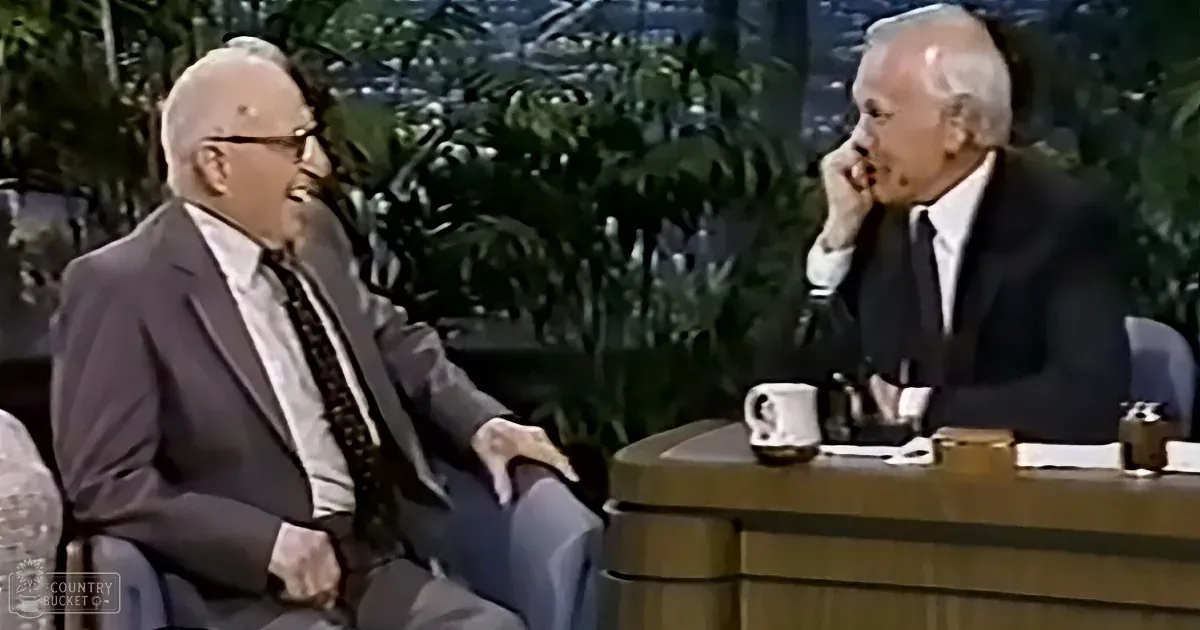 Merritt Heaton and Johnny Carson