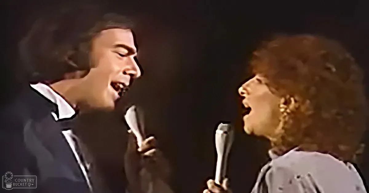 Neil Diamond and Barbara Streisand