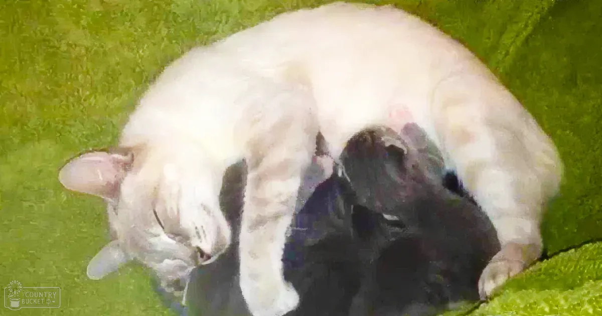 Mommy Tiger Cat 'Talks' With Her Young Kittens. This Whole Scene Just Made Me Melt.